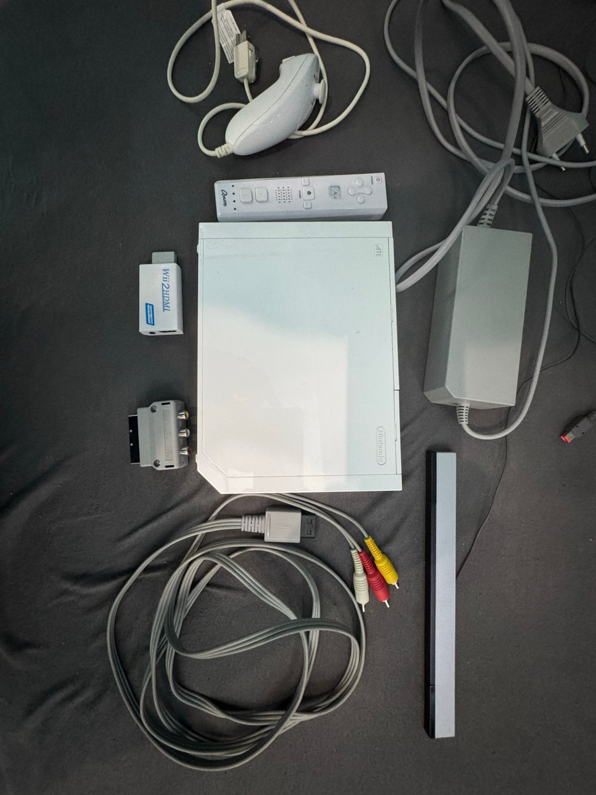Wii console met HDMI adapter en accessoires, Verzenden, Gebruikt, Met 1 controller