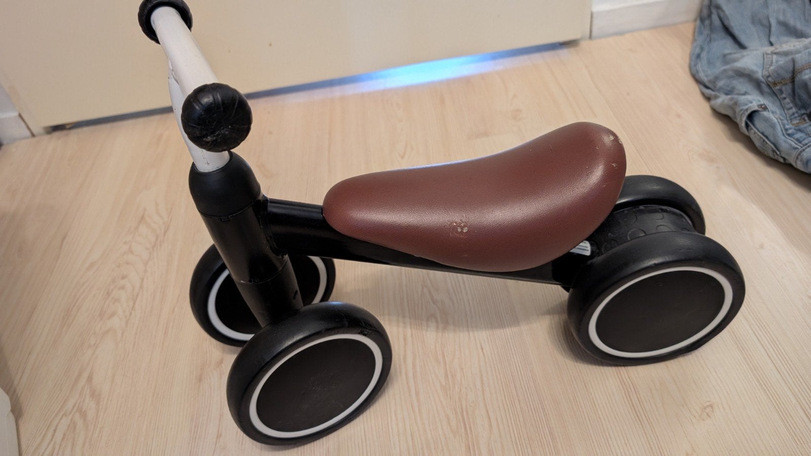 Bandits and Angels Loopfietsje - Zwart/Bruin, Fietsen en Brommers, Fietsen | Kinderfietsjes, Ophalen, Gebruikt, Minder dan 16 inch