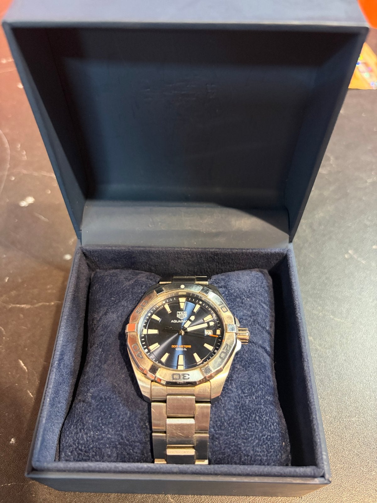 TAG Heuer Aquaracer 300M Herenhorloge - Zo goed als nieuw, Staal, Polshorloge, Ophalen of Verzenden, Zo goed als nieuw