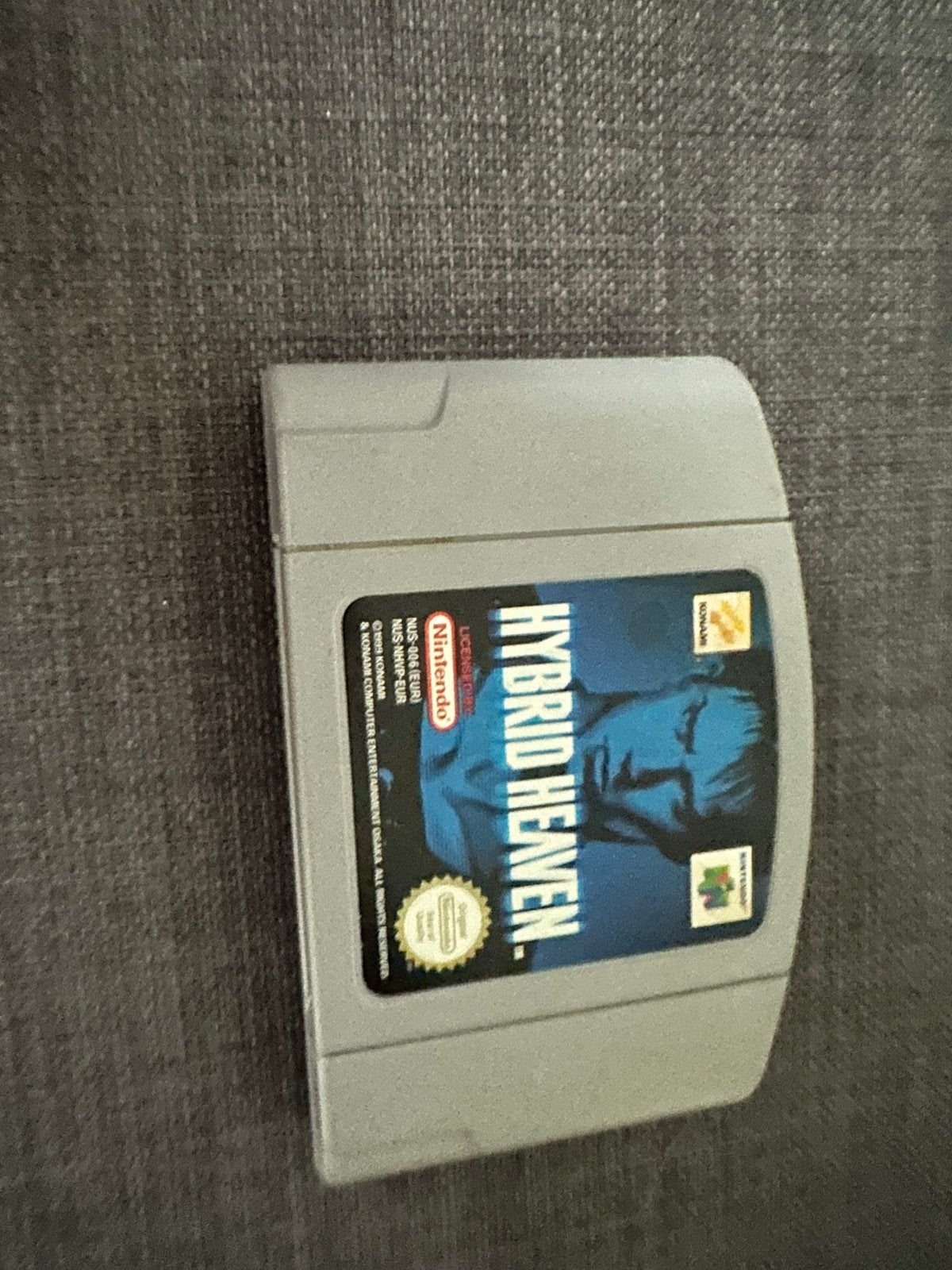 Hybrid Heaven Nintendo 64 N64 Game Cartridge, Gebruikt, 1 speler, Ophalen of Verzenden, Role Playing Game (Rpg)