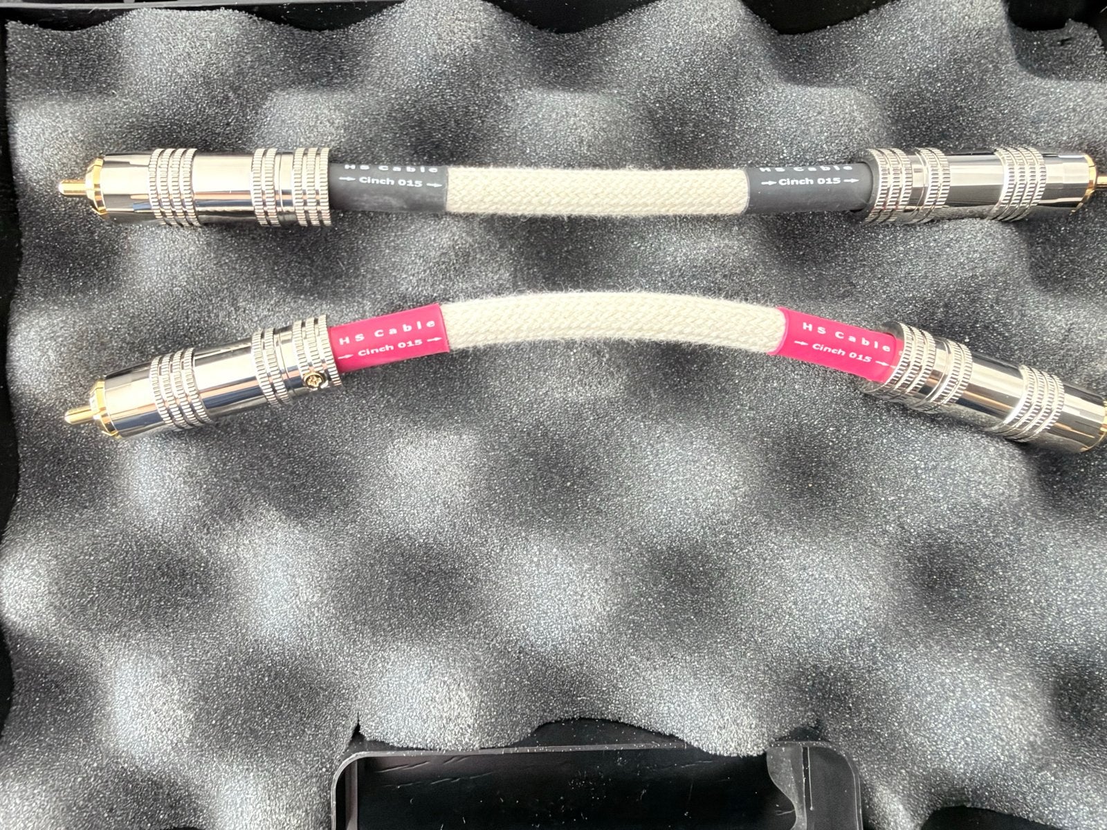 HS Cable RCA Jumpers 15cm PCOCC-koper verguld - Nieuw, Audio, Tv en Foto, HS Cable, Nieuw, Ophalen of Verzenden, Klaprooshof 7 5672XC Nuenen