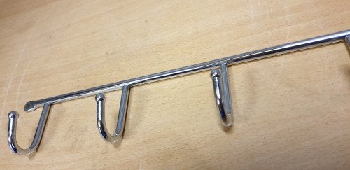 haken rail rvs 5 haken, Ophalen of Verzenden, 'T Olde Gre-j, Info@toldegrej.nl, Endepoelstraat 20f Didam