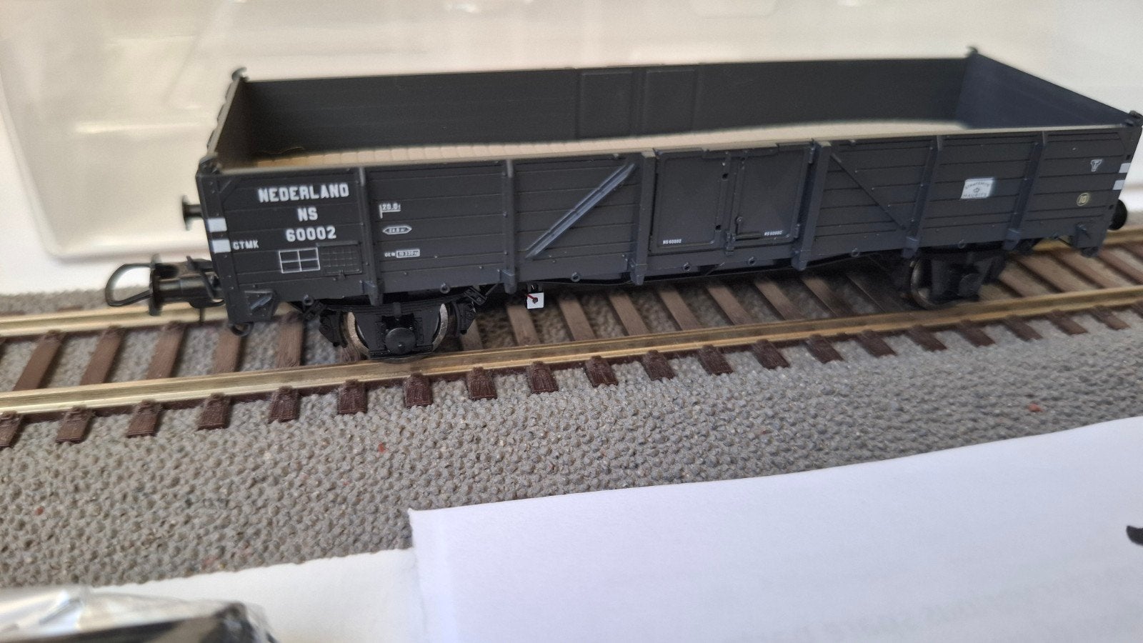Roco 76110 b NS GTMK lage wand goederenwagen kolen, H0, Gelijkstroom, Wagon, Ophalen of Verzenden, Roco