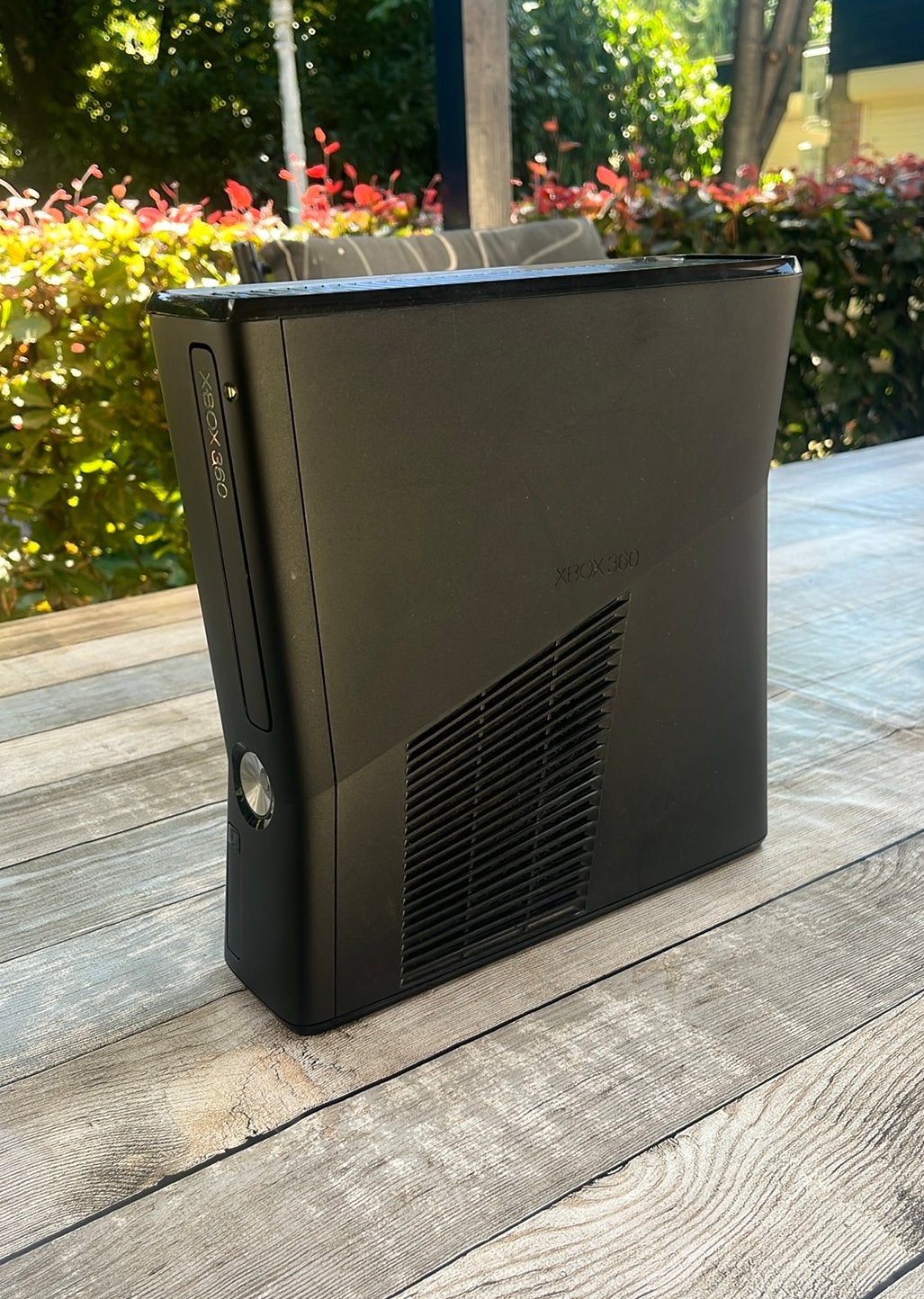 Originele Xbox 360 Slim / Zwart, Ophalen of Verzenden, Gebruikt, Zonder controller, 360 S