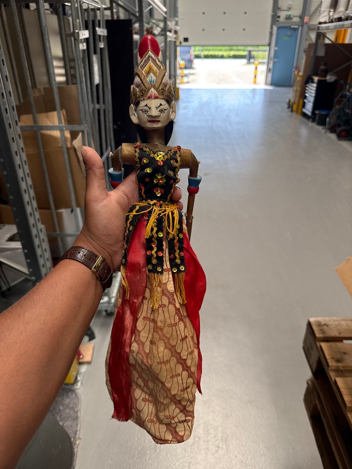 Antieke Javaanse Wayang Golek pop - Handgemaakt, Verzamelen, Ophalen of Verzenden, Gebruikt