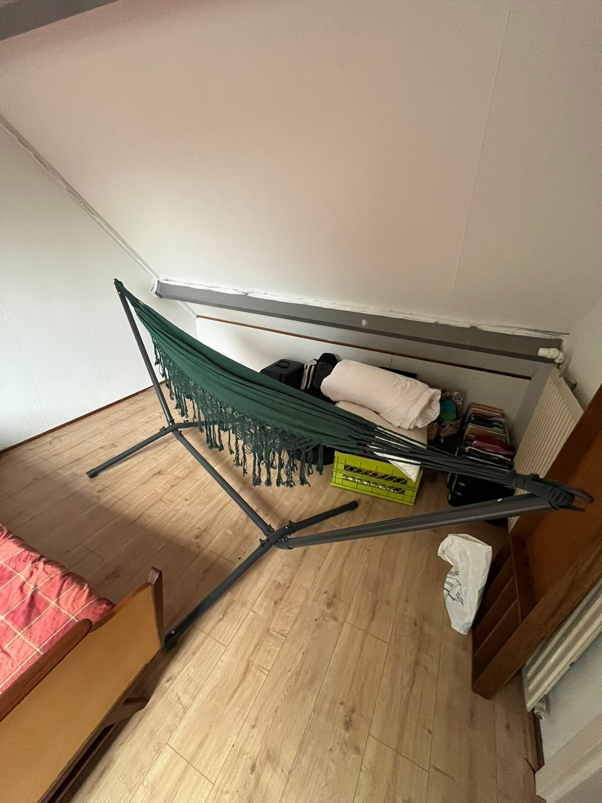 Hangmat met standaard, Ophalen, Zo goed als nieuw, Met standaard, Eenpersoons