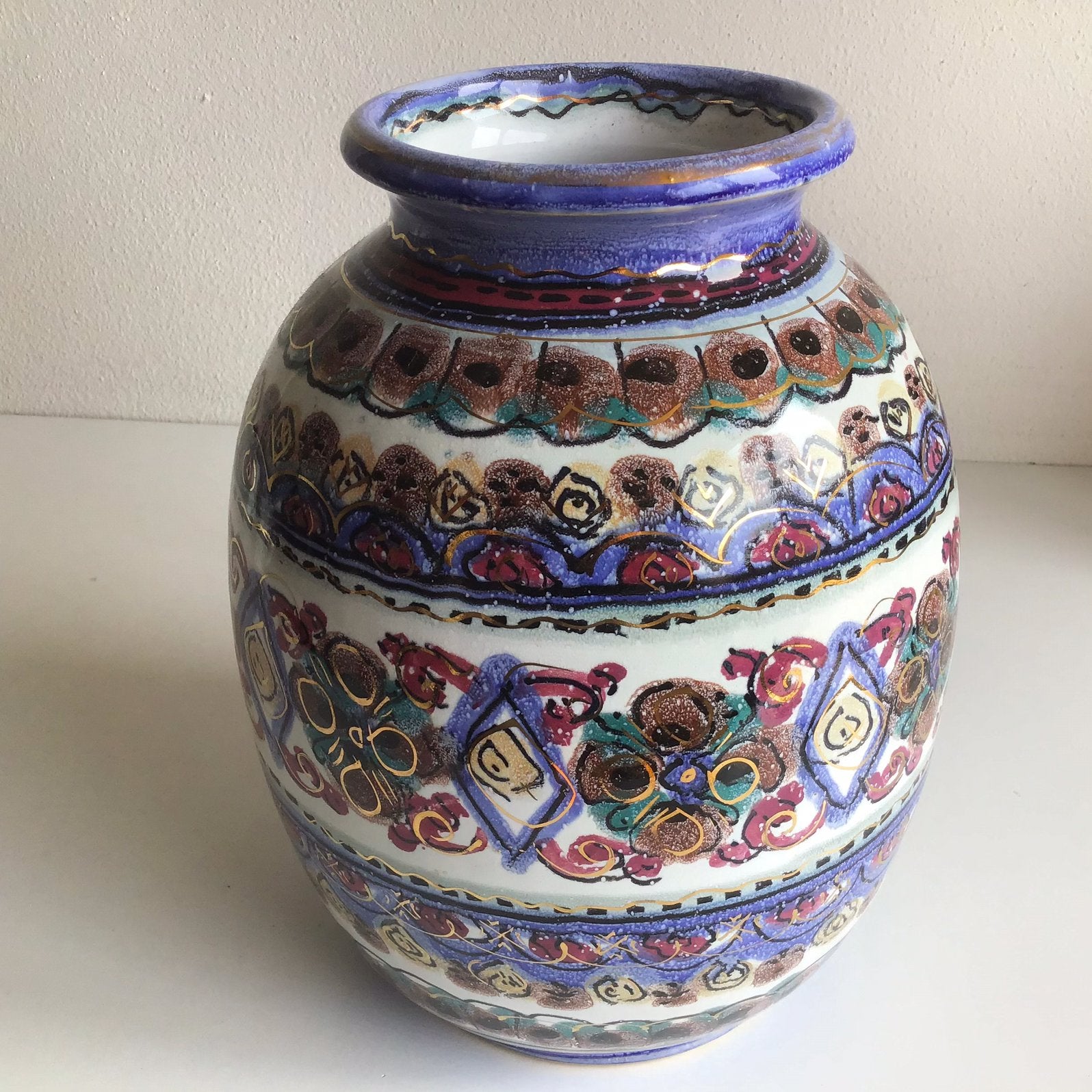 D.O.K. De Olde Kruyk vaas 24 cm - keramiek - DOK, Ophalen of Verzenden