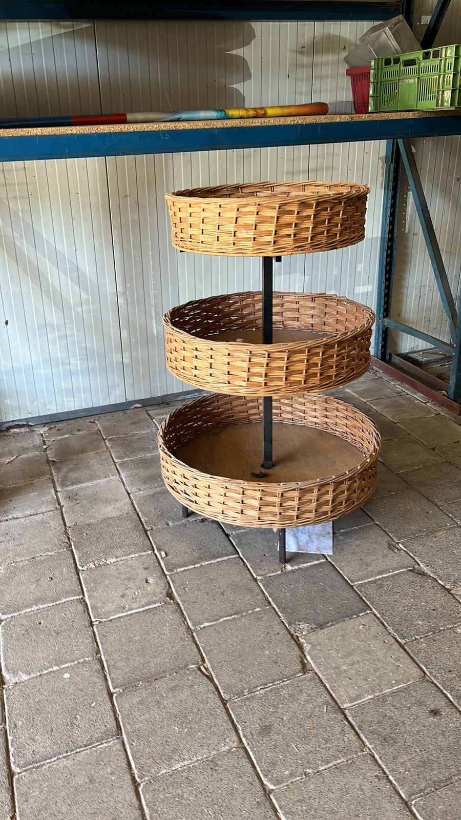 Rotan winkel etagiaire, Ophalen, Etagère, Natuurlijk materiaal, Gebruikt