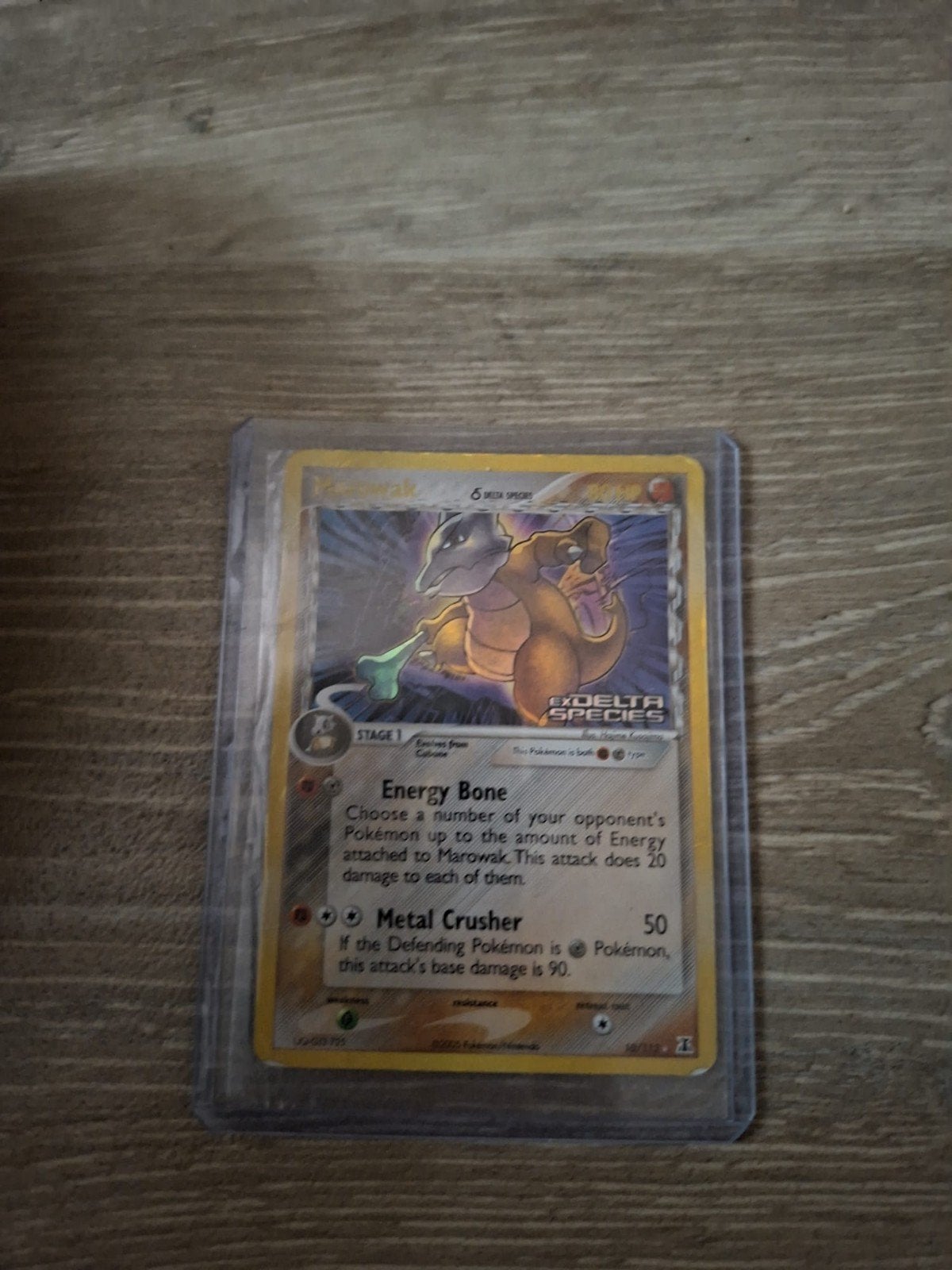 Marowak ex Delta Species Pokémon kaart, Ophalen of Verzenden, Gebruikt, Losse kaart