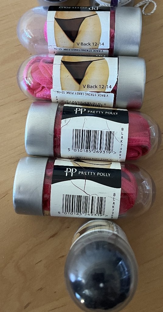 Pretty Polly V-back strings - 5 stuks (M), Pretty Polly, Verzenden, Roze, String
