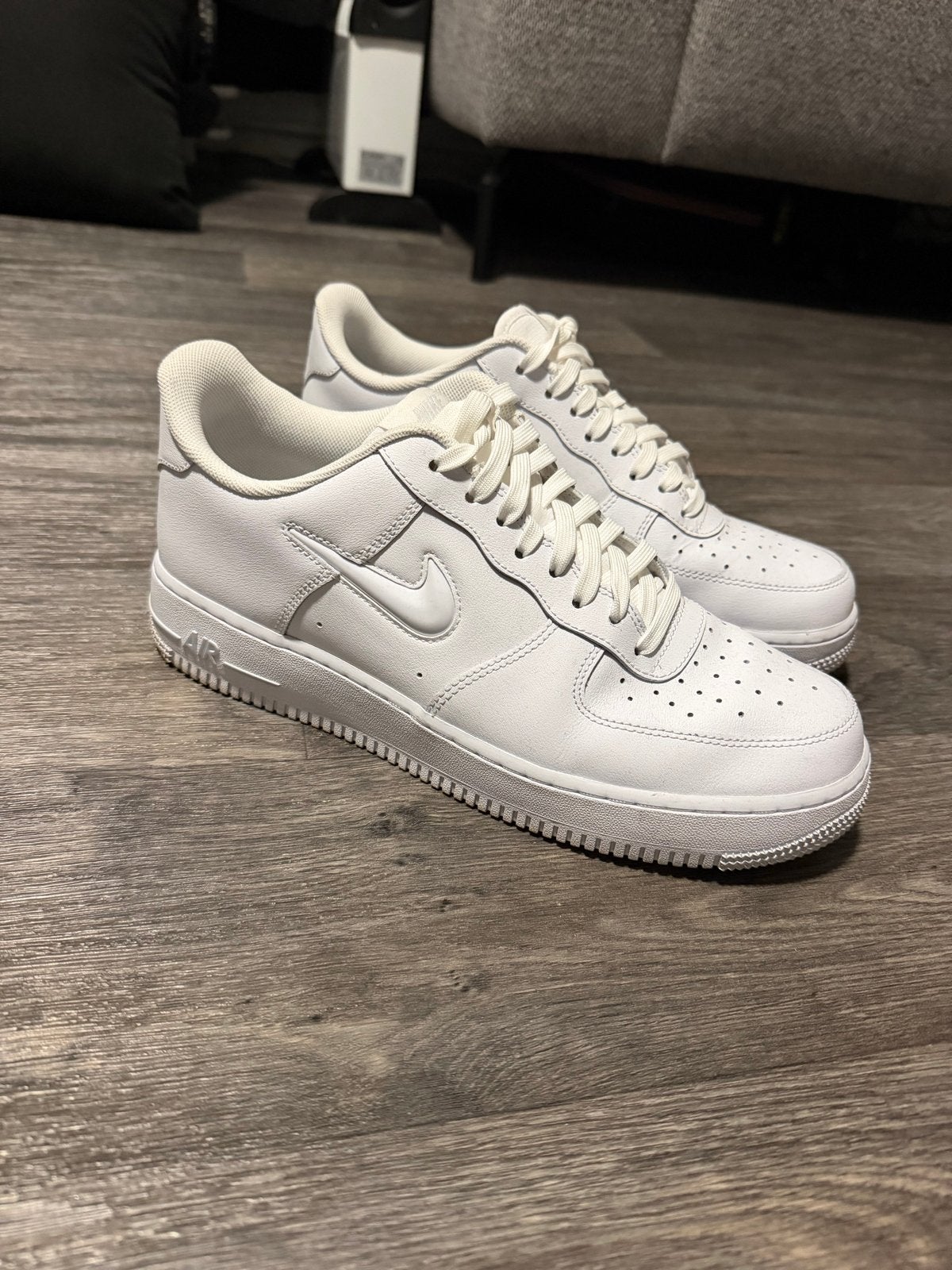 Nike Air Force 1 Low Wit - Maat 44 zgan, Ophalen of Verzenden, Zo goed als nieuw, Wit, Sneakers of Gympen