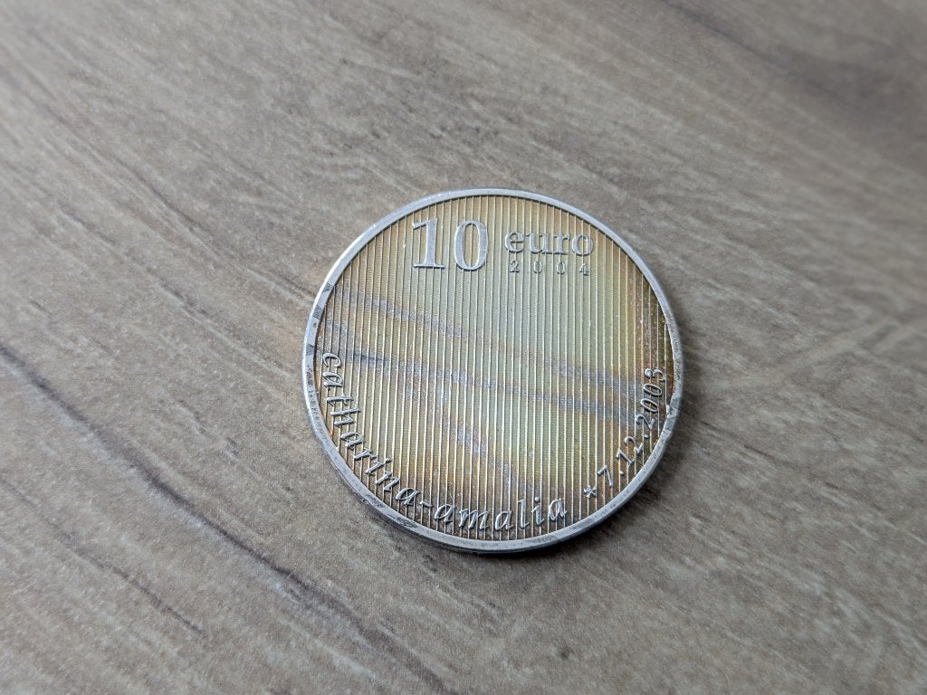 10 Euro Geboortemunt Catharina-Amalia, Postzegels en Munten, Munten | Nederland, Ophalen, Koningin Beatrix, Zilver, Euro's