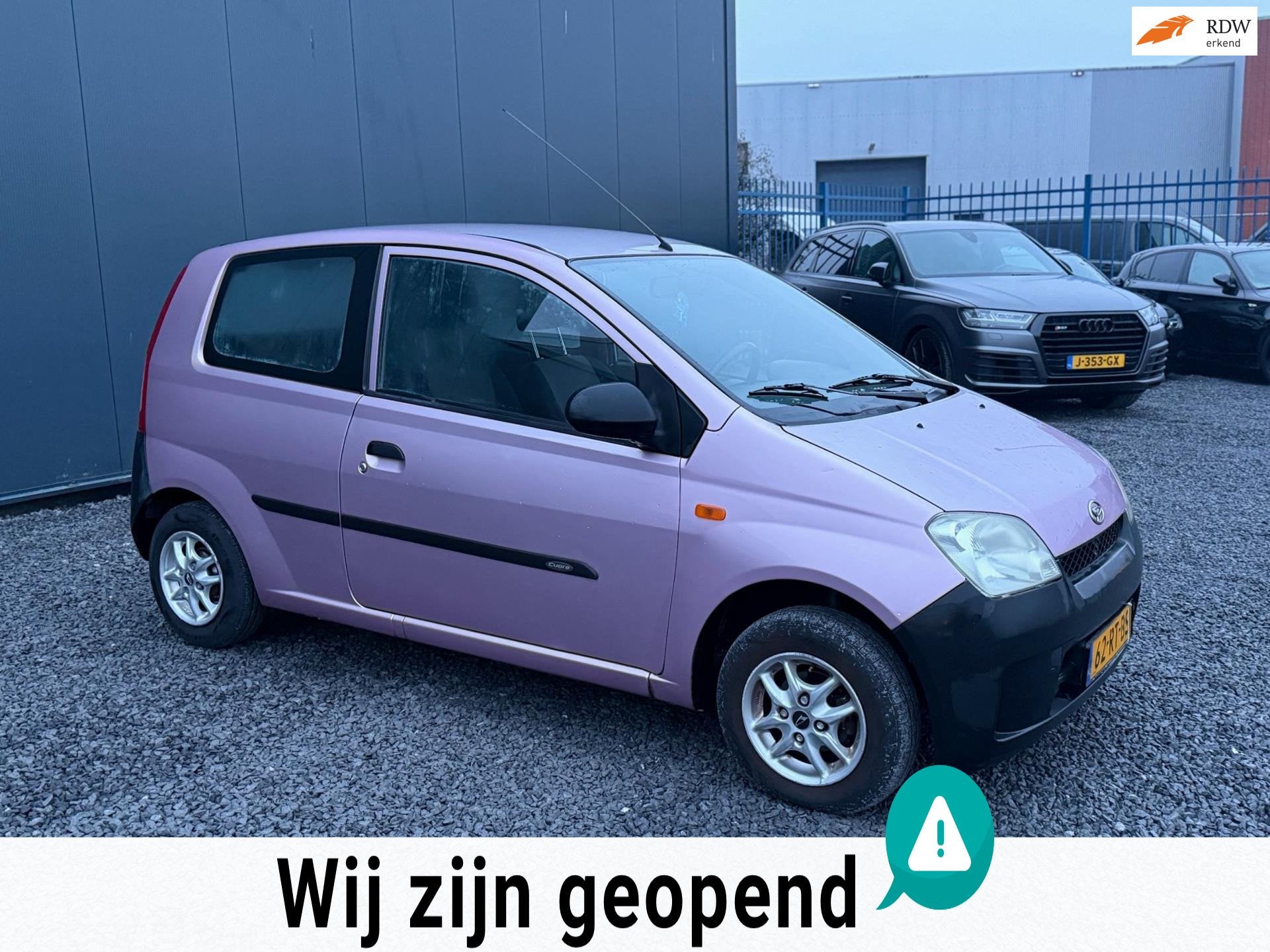 Daihatsu Cuore 1.0-12V Kyoto APK!ZUINIG!LAGE KM!, Auto's, Voorwielaandrijving, Stof, Zwart, 18 €/maand