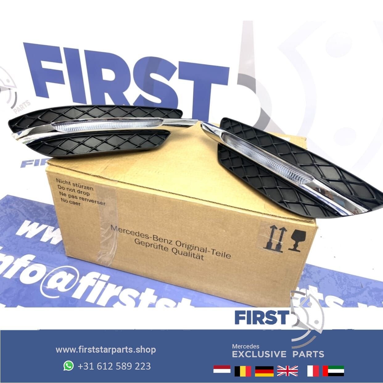 W204 Facelift LED dagrijverlichting LR SET Mercedes C Klasse, Auto-onderdelen, Gebruikt, -, Ophalen of Verzenden, -