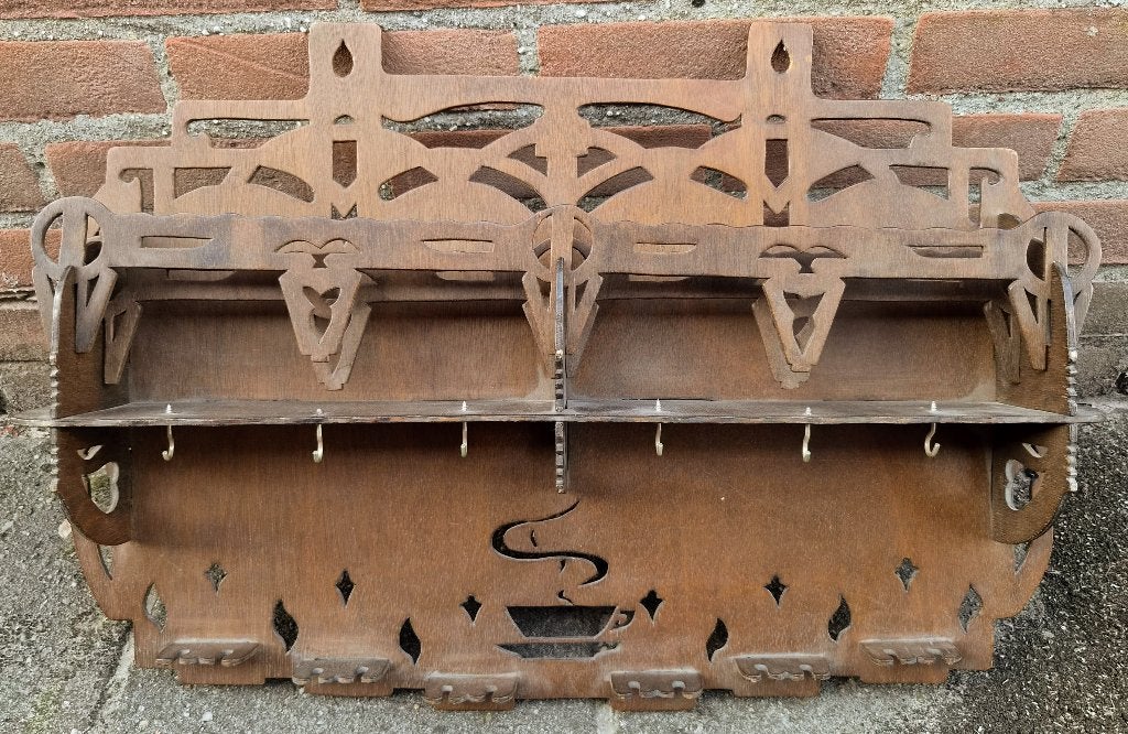 Art Deco / Amsterdamse School brieven/pijp/sleutel rack, Ophalen of Verzenden