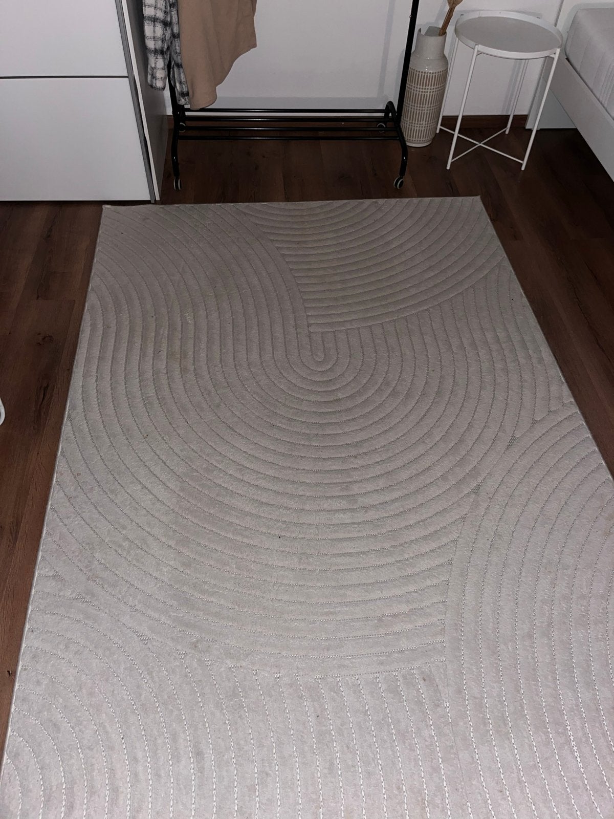 Japandi vloerkleed - moet gewassen worden, Ophalen, Gebruikt, Grijs, Rechthoekig
