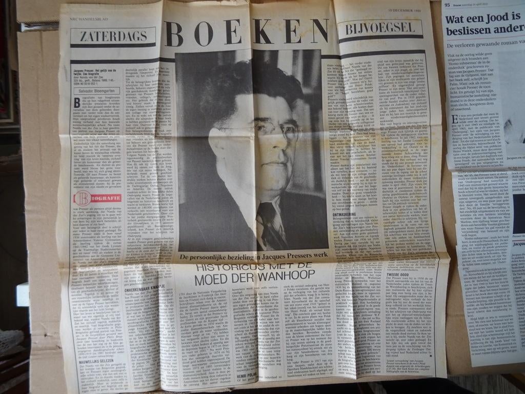 Presser Ondergang vervolging en verdelging van het Jodendom, Ophalen of Verzenden, Overige onderwerpen, Dr. J. Presser, Tweede Wereldoorlog