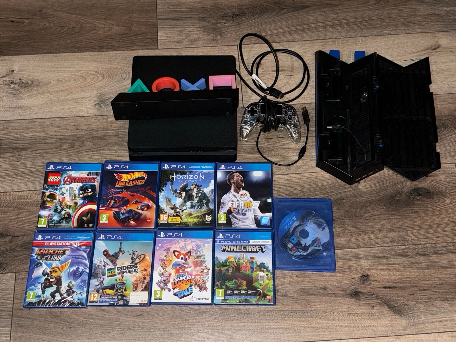 PlayStation 4 Slim met 8 spellen en controller, Spelcomputers en Games, Avontuur en Actie, Online, 1 speler, Ophalen of Verzenden
