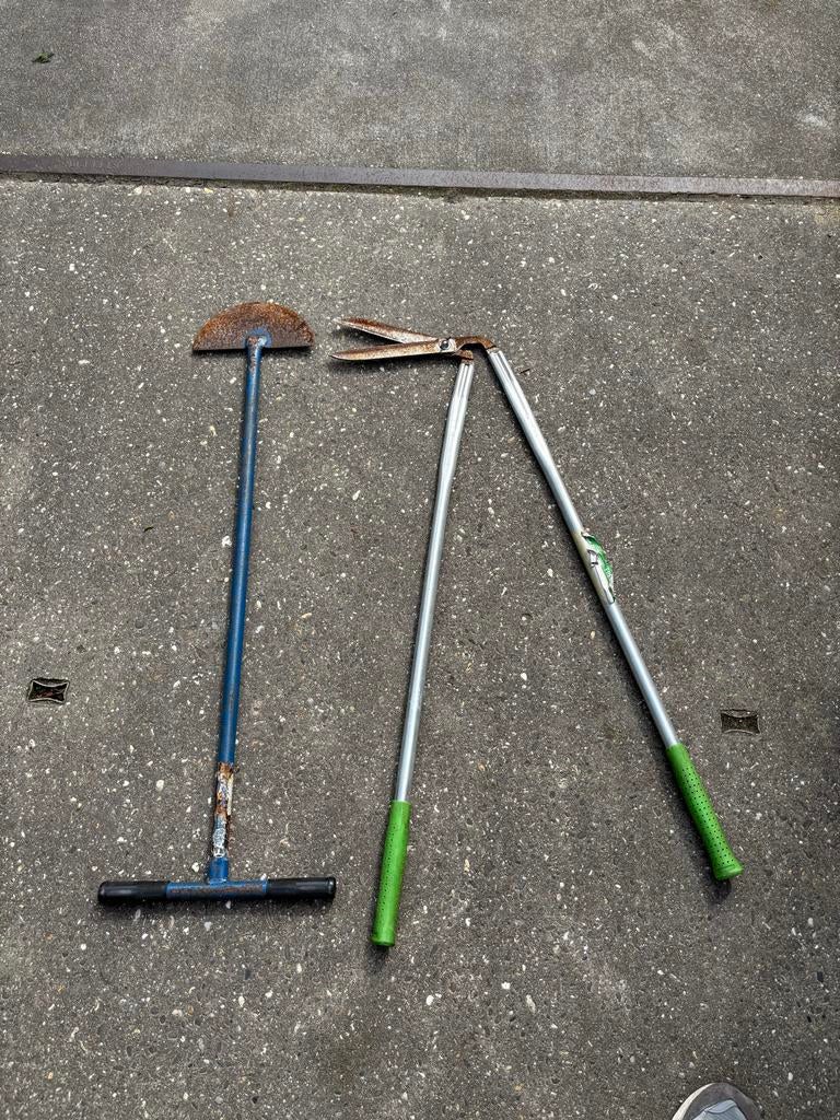 Tuin gereedschap kantesteker en knipper, Tuin en Terras, Hand-tuingereedschap, Ophalen, Gebruikt, Schoffel