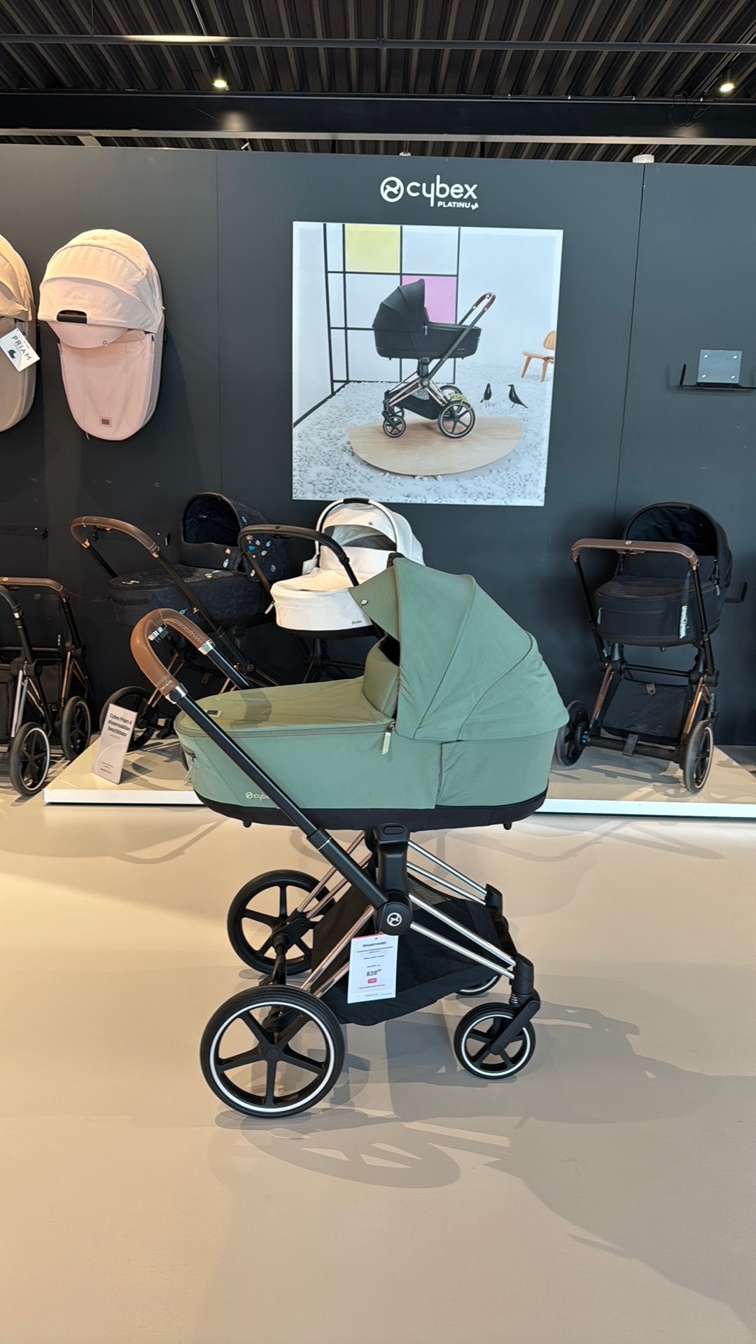 Cybex Priam 4 Chrome/Brown Green NIEUW! Incl. garantie, Ophalen of Verzenden, Zo goed als nieuw, Overige merken