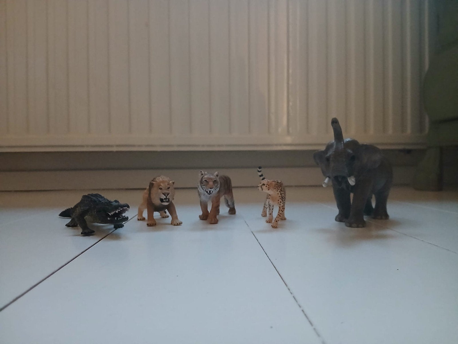 Schleich Wilde Dieren - Krokodil, Leeuw, Tijger, Cheeta,, Ophalen of Verzenden, Gebruikt, Jongen of Meisje