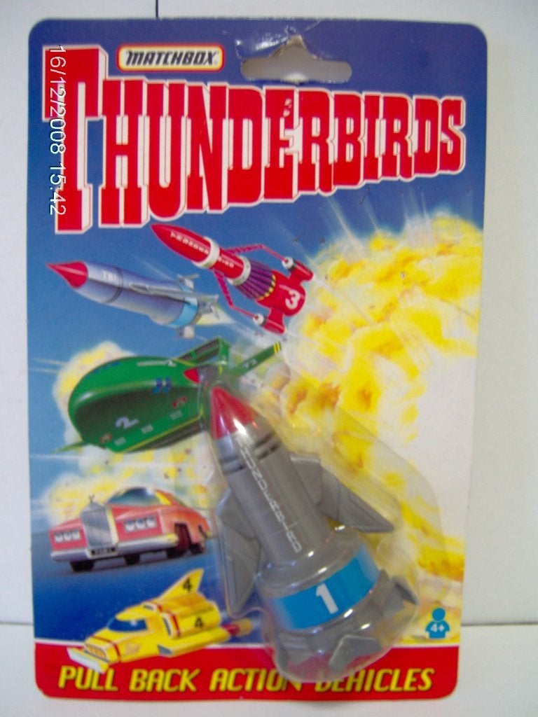 Matchbox The Thunderbirds Thunderbird1 action vehicle film, Verzamelen, Ophalen of Verzenden, Nieuw, Film, Beeldje, Replica of Model