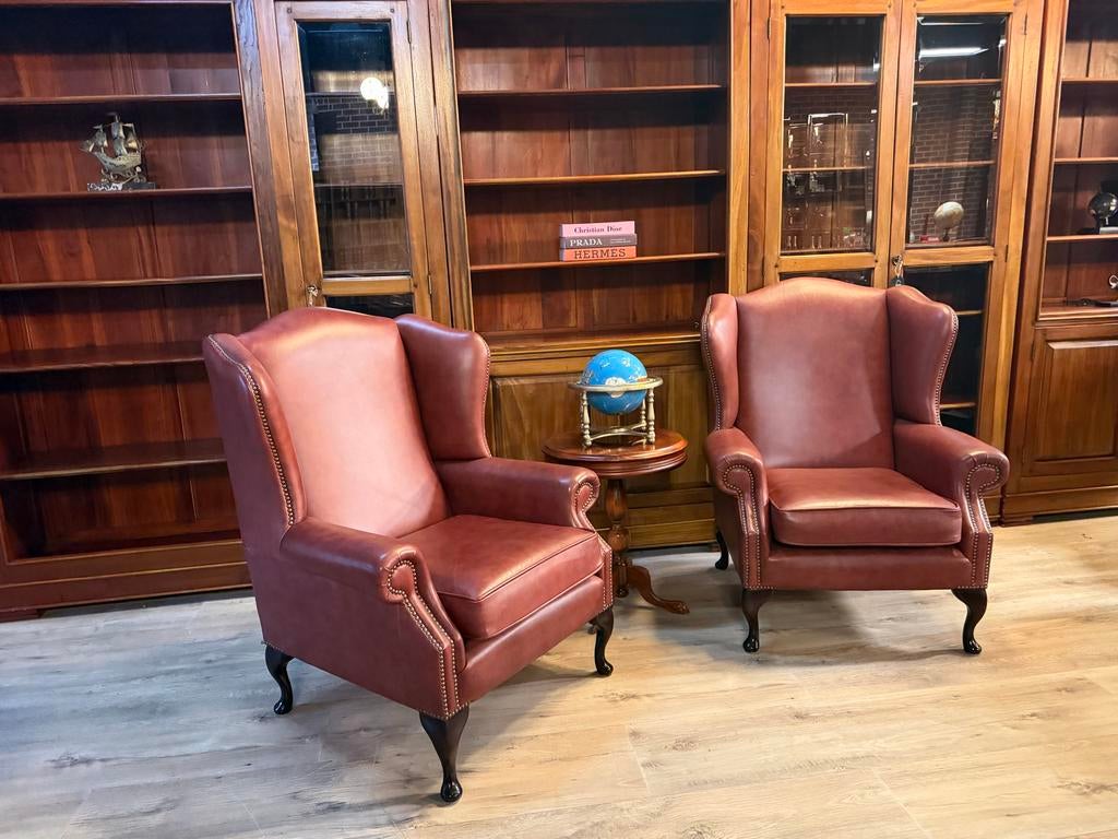 Chesterfield bank - 'Plain' model buckingham, Ophalen, 150 tot 200 cm, Zo goed als nieuw, Rechte bank