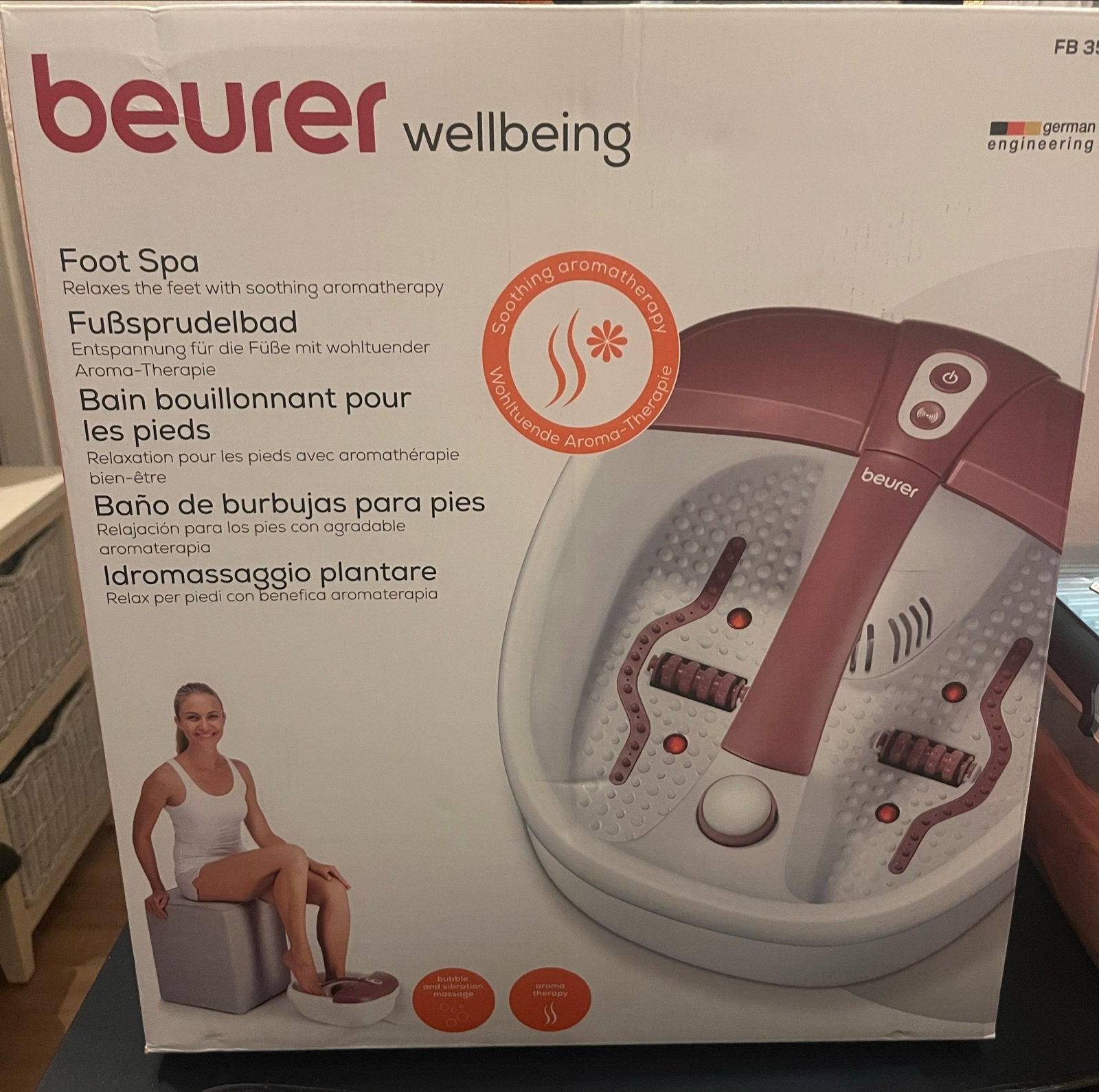 Beurer Voetspa met Aroma-therapie en Massagefunctie, Witgoed en Apparatuur, Persoonlijke-verzorgingsapparatuur, Ophalen, Zo goed als nieuw