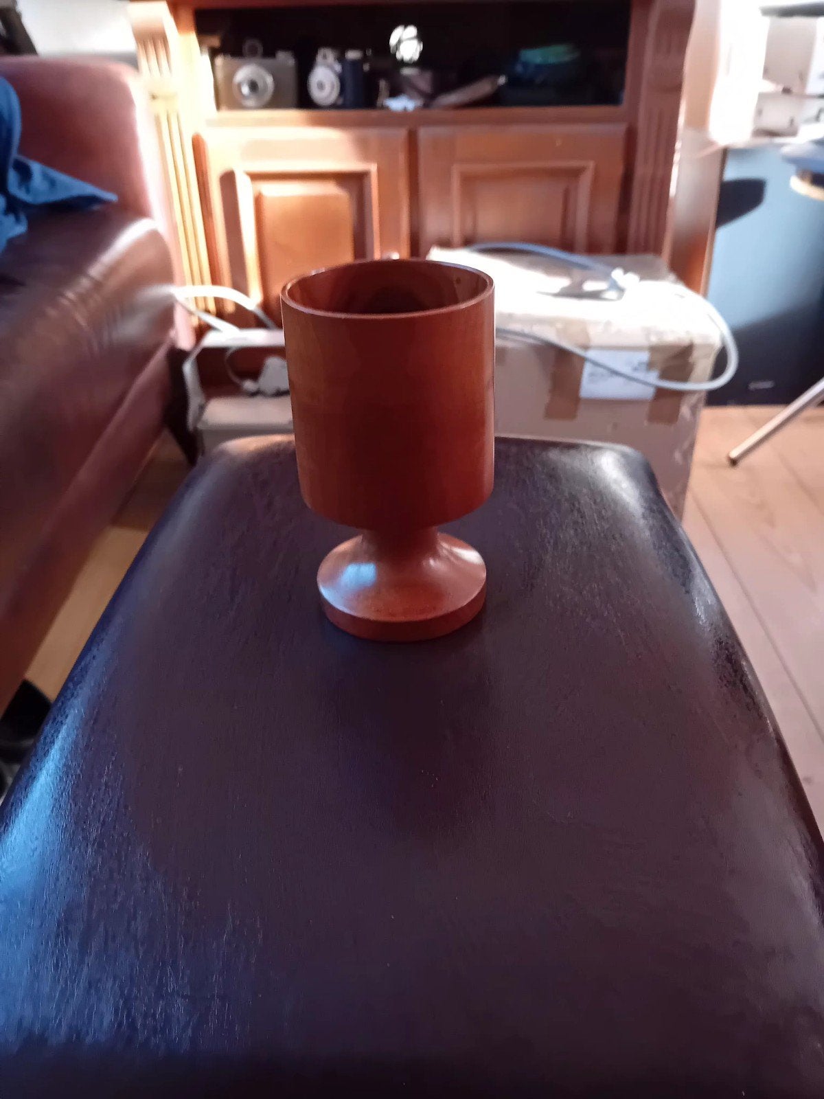 Handgemaakte houten beker van Jan Van tol, Ophalen of Verzenden