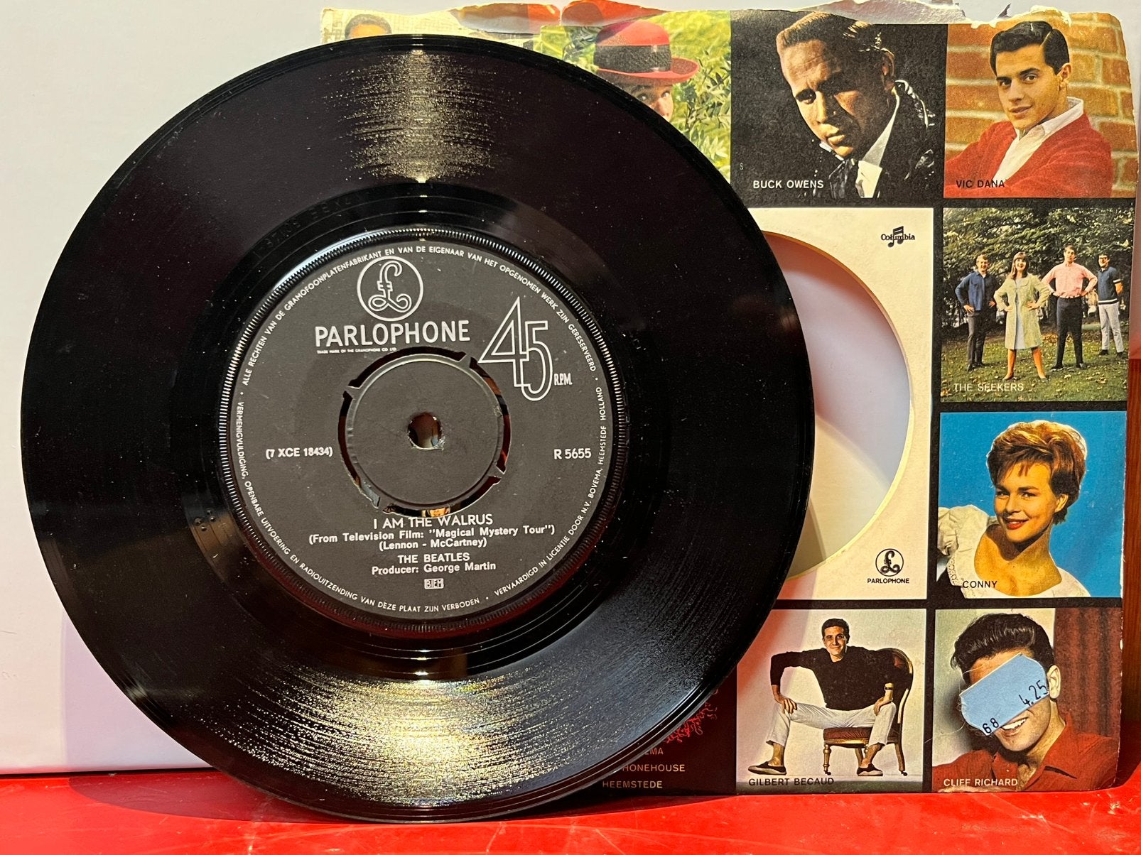 The Beatles i am the walrus, Cd's en Dvd's, Vinyl Singles, Ophalen of Verzenden, Gebruikt, 7 inch, Pop