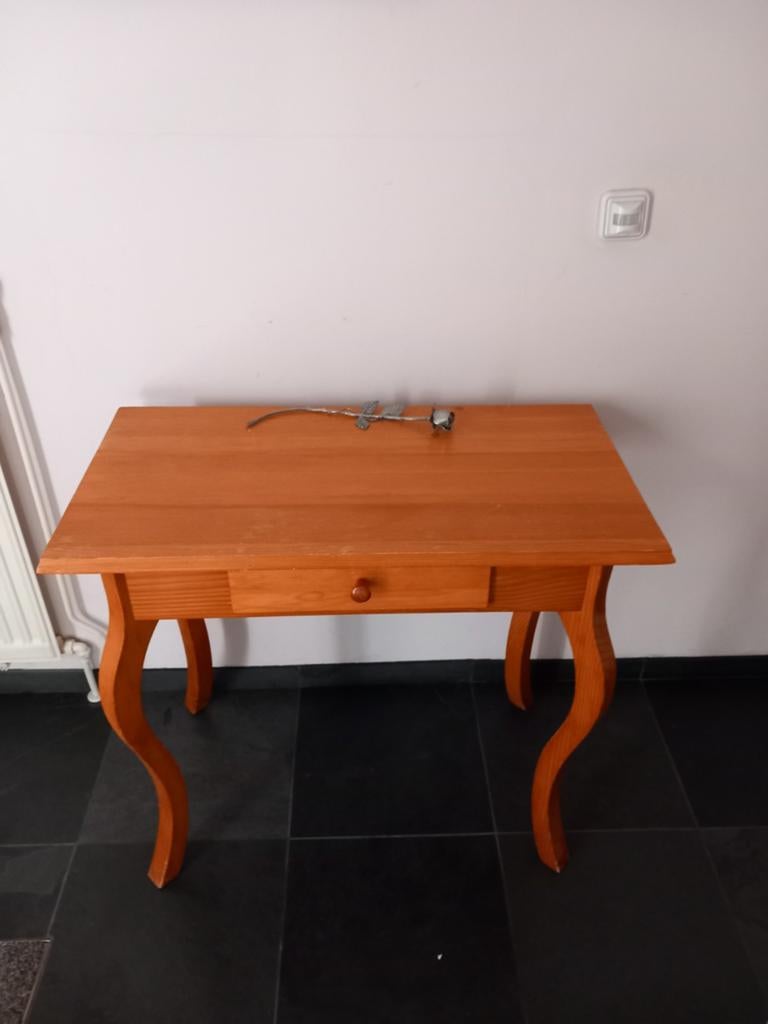 Grenen sidetable met lade - H75 x B85 x L45, Huis en Inrichting, Tafels | Sidetables, Gebruikt, 50 tot 100 cm, Ophalen of Verzenden