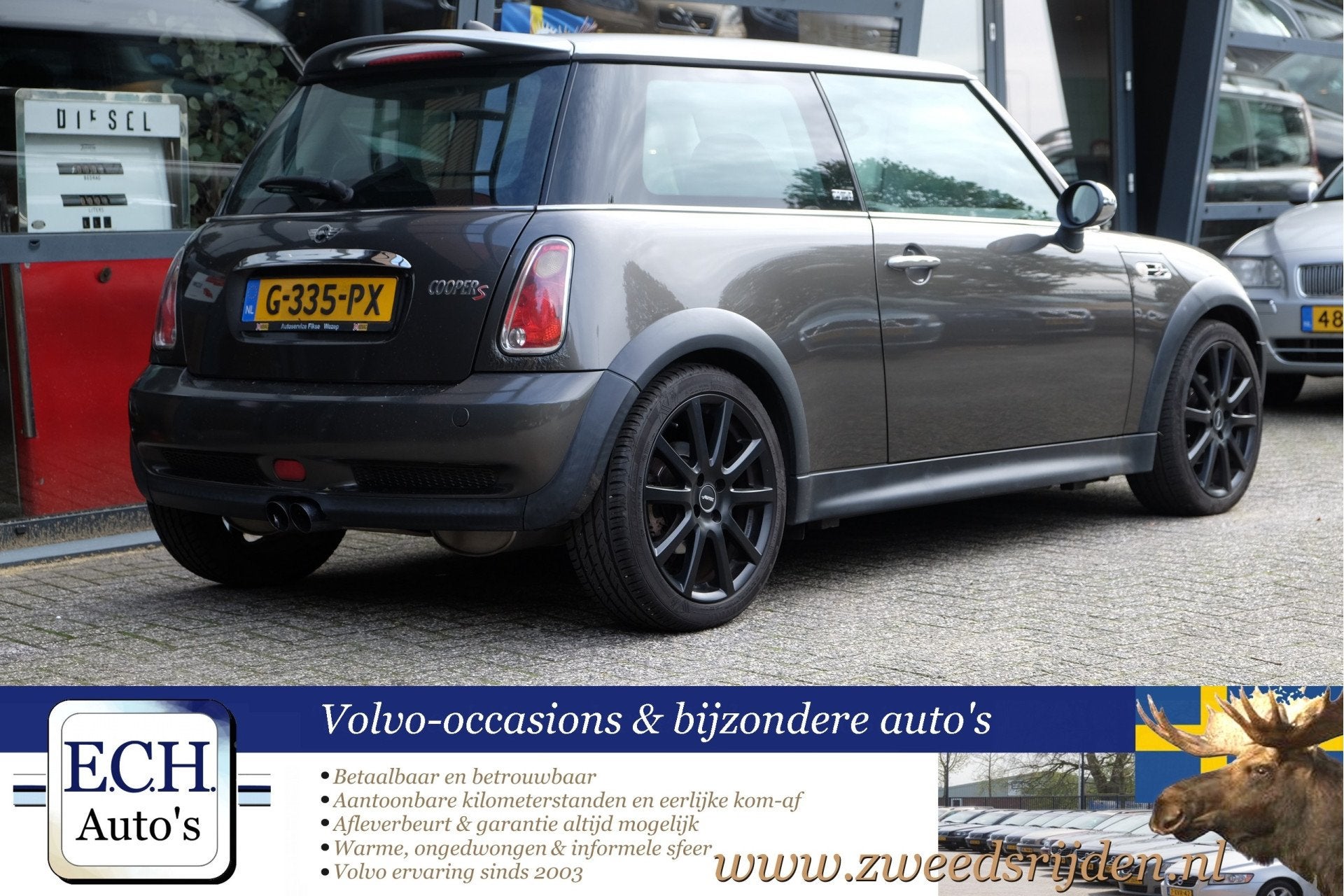 MINI 3-deurs 1.6 Cooper S Park Lane, Leer (bj 2005), Auto's, Voorwielaandrijving, Gebruikt, 4 cilinders, 4 stoelen