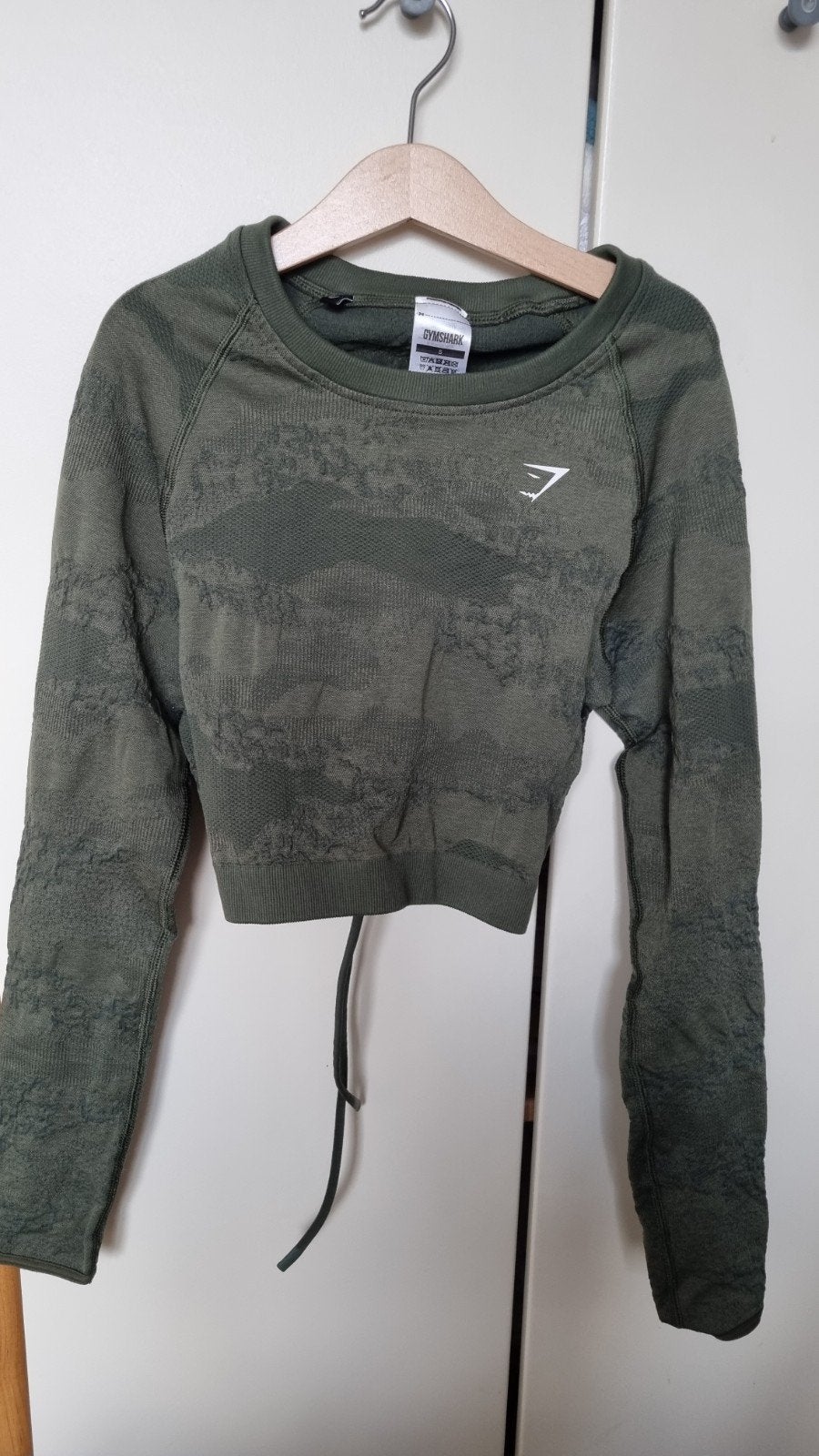 Gymshark sporttop met open rug - Maat S, Ophalen of Verzenden, Fitness of Aerobics, Maat 36 (S), Gedragen