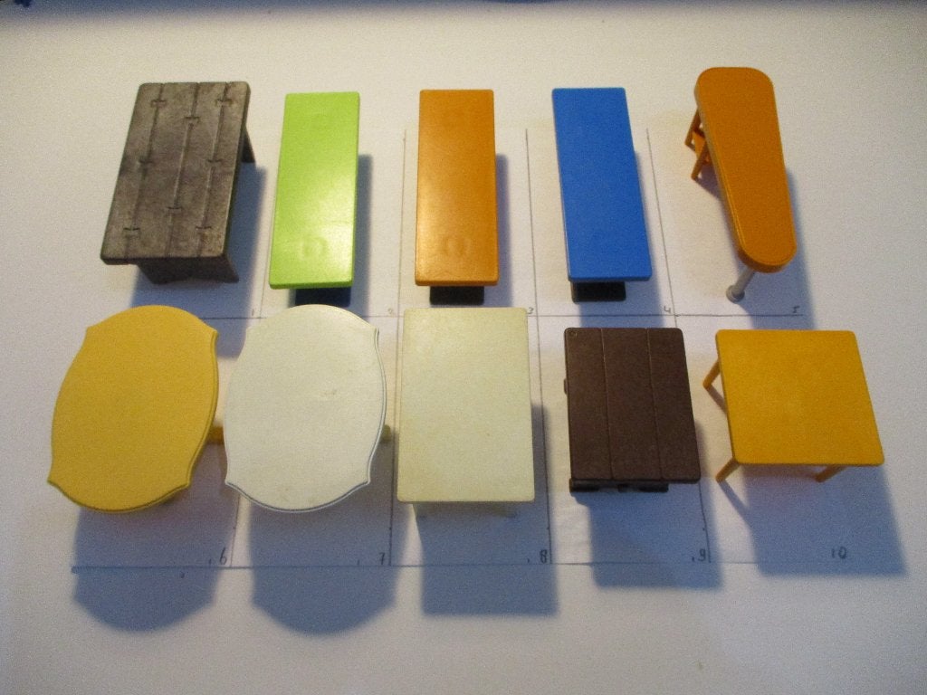 playmobil onderdelen tafels, Ophalen of Verzenden, Zo goed als nieuw, Los playmobil