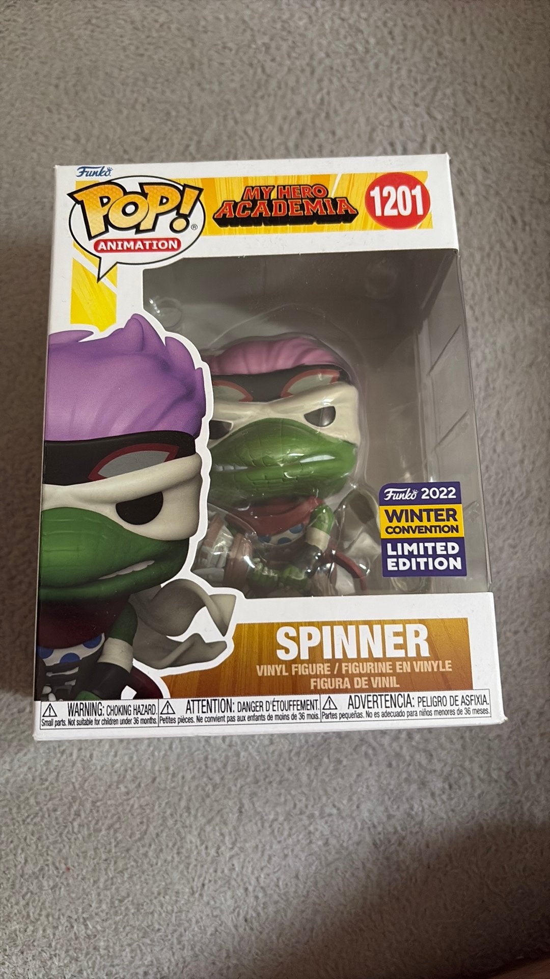 My hero academia funko pop spinner limited edition winter cn, Ophalen of Verzenden, Zo goed als nieuw