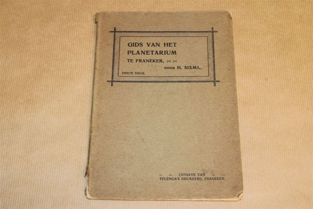 Gids Eisinga Planetarium Franeker - Circa 1930 !!, Ophalen of Verzenden, Gelezen