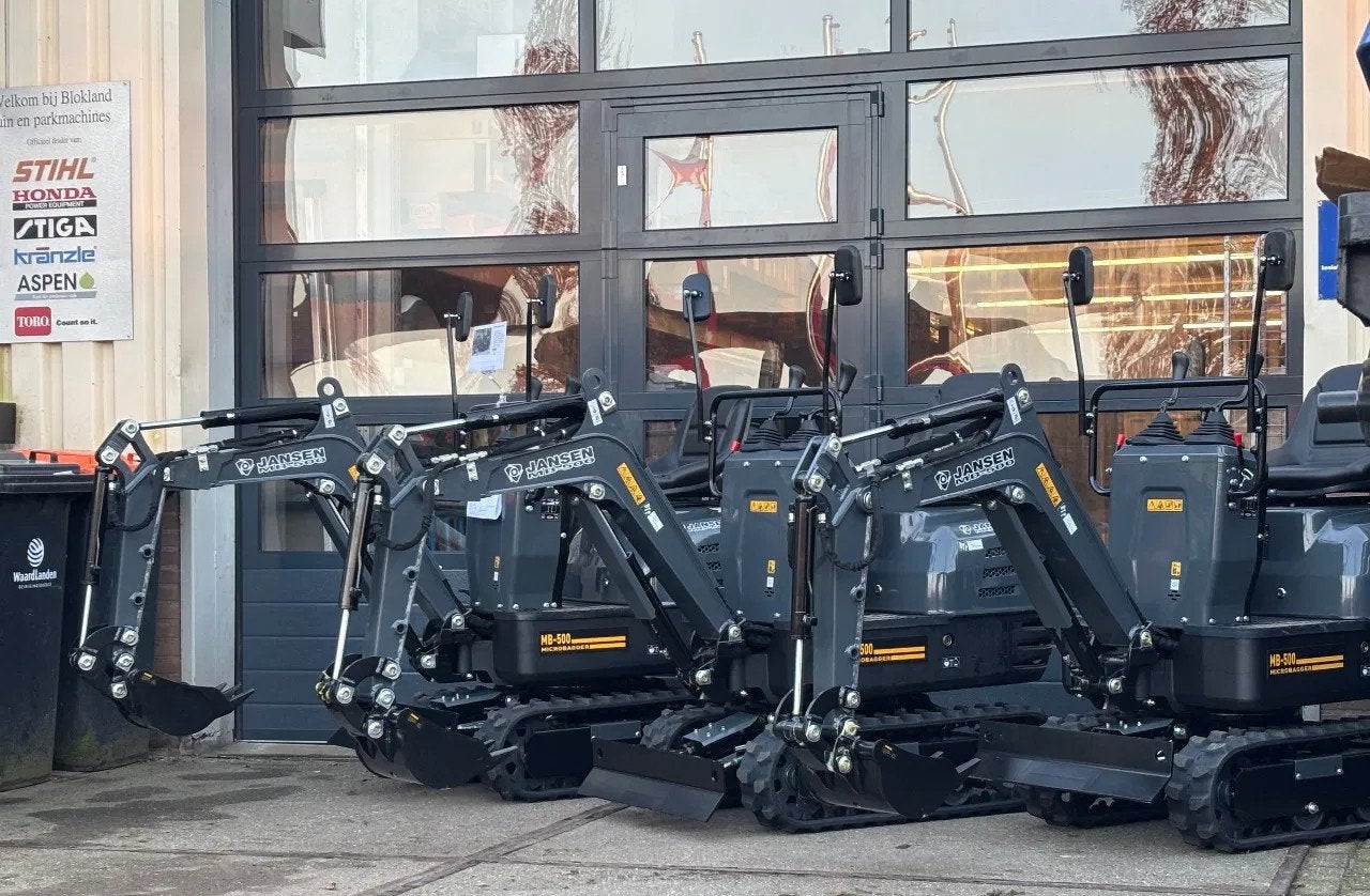 JANSEN Minigraver mini graafmachine MB500 ACTIE op voorraad!, Nieuw, Jansen