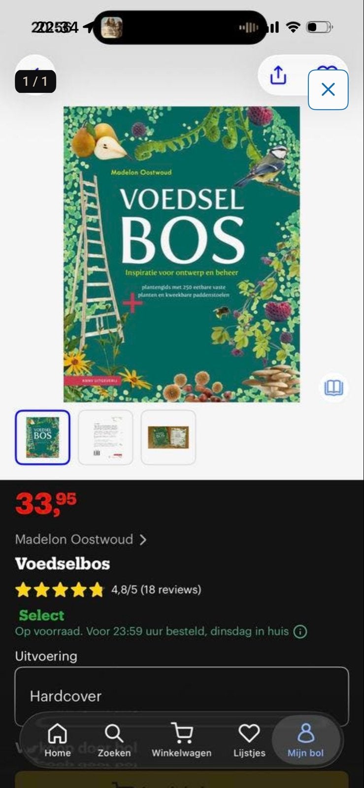 Voedselbos: Inspiratie voor ontwerp en beheer, Boeken, Ophalen of Verzenden, Zo goed als nieuw, Tuinieren en Tuinplanten