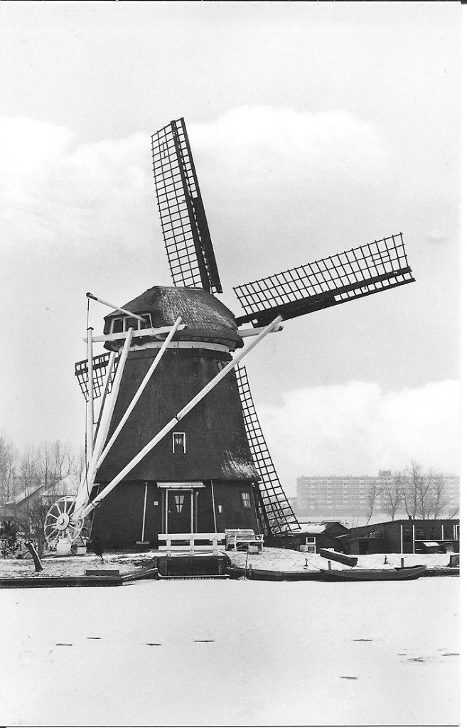 Poldermolen De Vijfhuis Vijfhuizen Haarlemmerliede 1978, Ophalen of Verzenden, 1960 tot 1980, Ongelopen, Noord-Holland