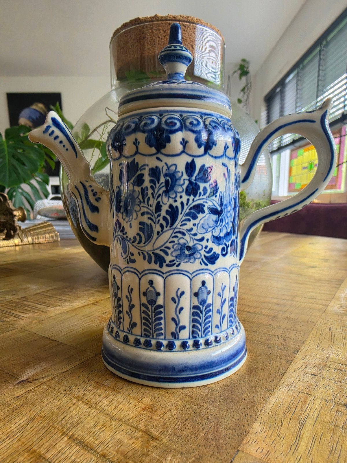 Delfts blauwe theepot of koffiekan RAM, Ophalen of Verzenden