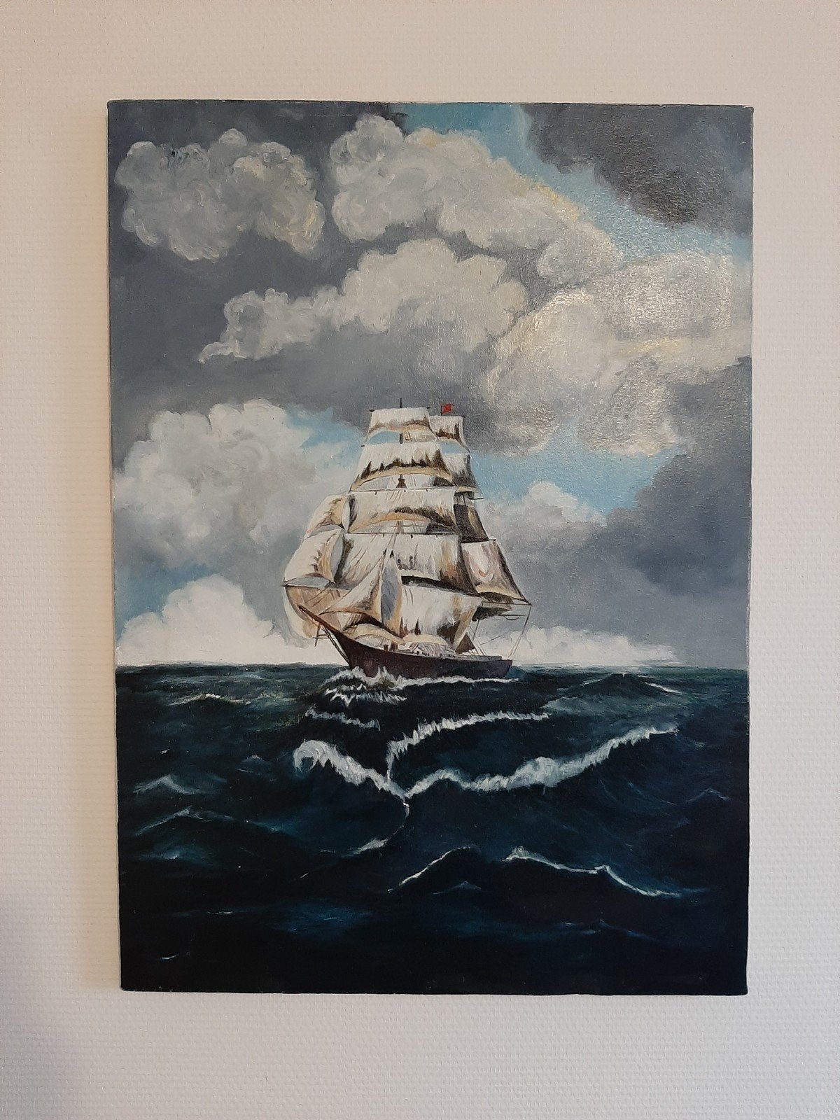 schilderijen schip op zee, Ophalen of Verzenden