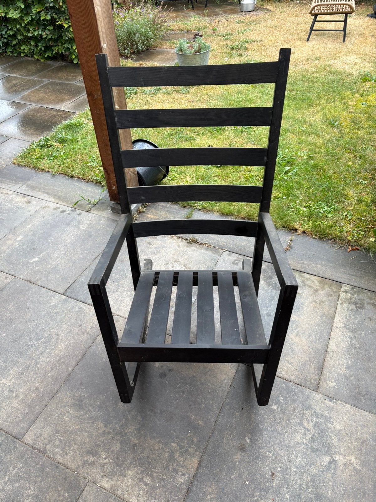 Ikea schommelstoel zwart/bruin, Ophalen, Gebruikt, Zwart, Eén