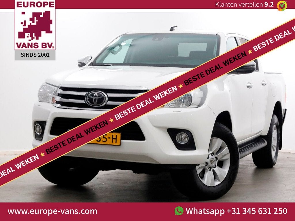 Toyota Hilux 2.4 D-4D-F 150pk E6 4WD 4x4 Automaat Double Cab, Auto's, Toyota, Automaat, Gebruikt, Euro 6, 4 cilinders