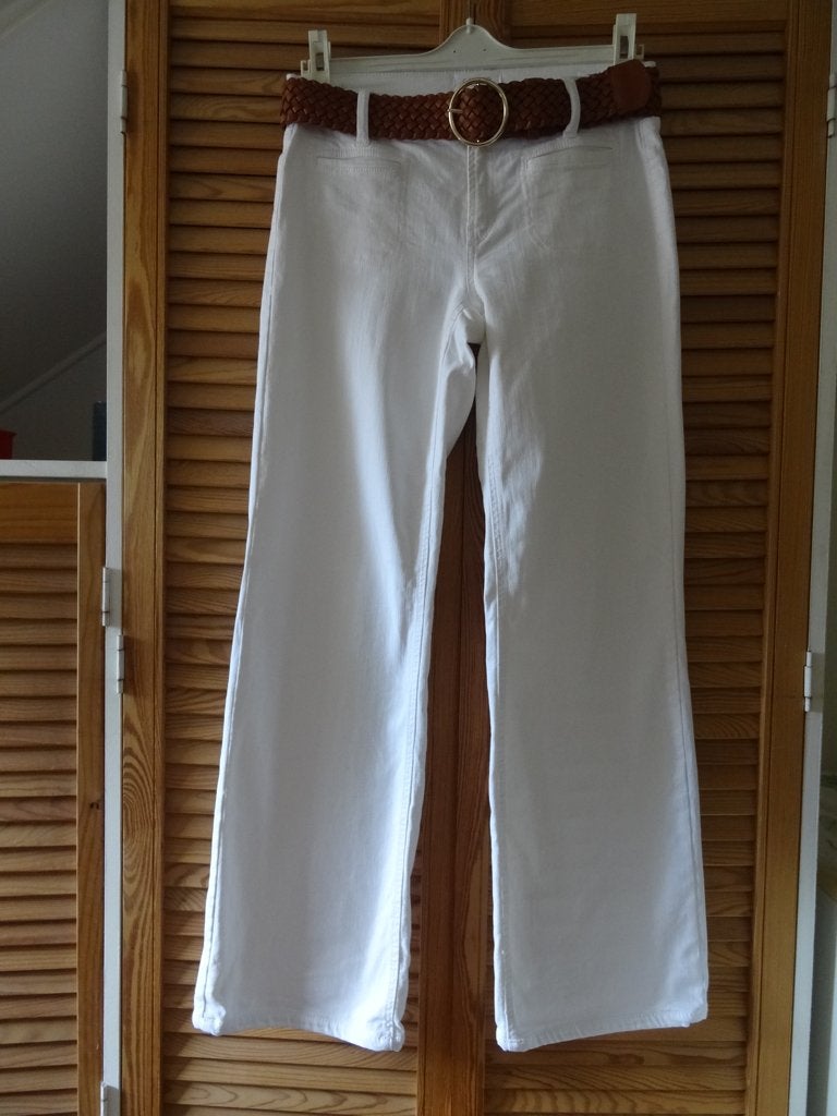 Cambio wide leg pantalon mt 38, Cambio, Verzenden, Wit, Zo goed als nieuw