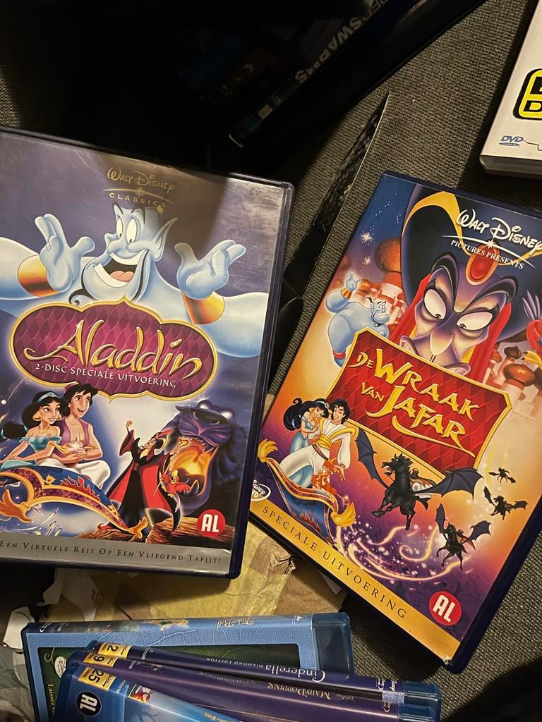 Disney Aladdin DVD's: Aladdin en De Wraak van Jafar, Ophalen of Verzenden, Zo goed als nieuw
