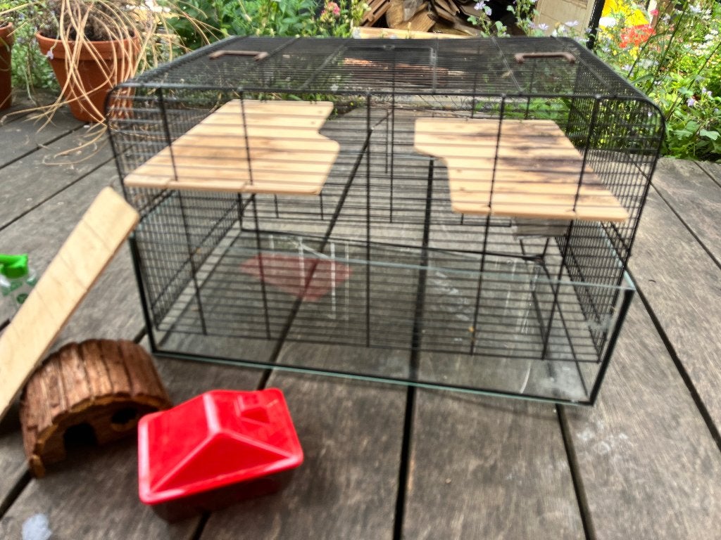 Hamsterkooi, Dieren en Toebehoren, Kooi, Zo goed als nieuw, Hamster, 75 tot 110 cm