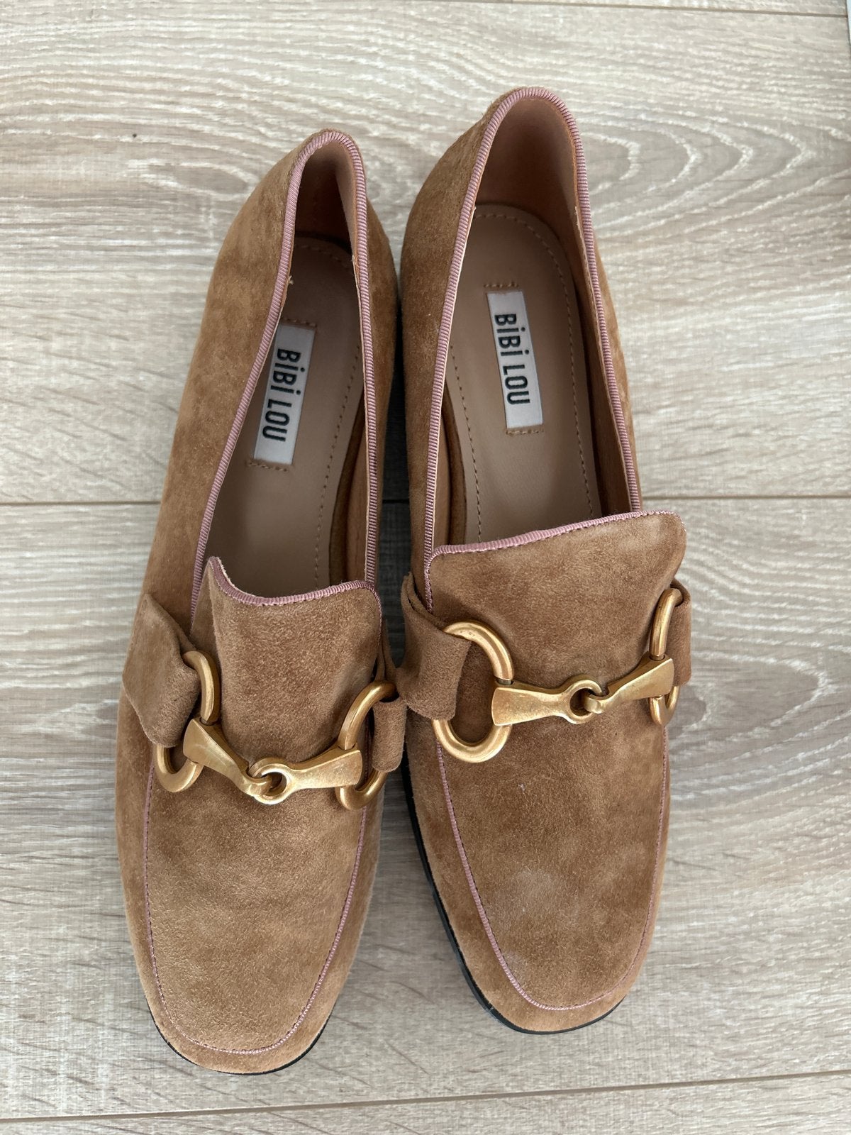 Bibi Lou Camel Suede Instappers Maat 39, Ophalen, Nieuw, Bruin, Instappers