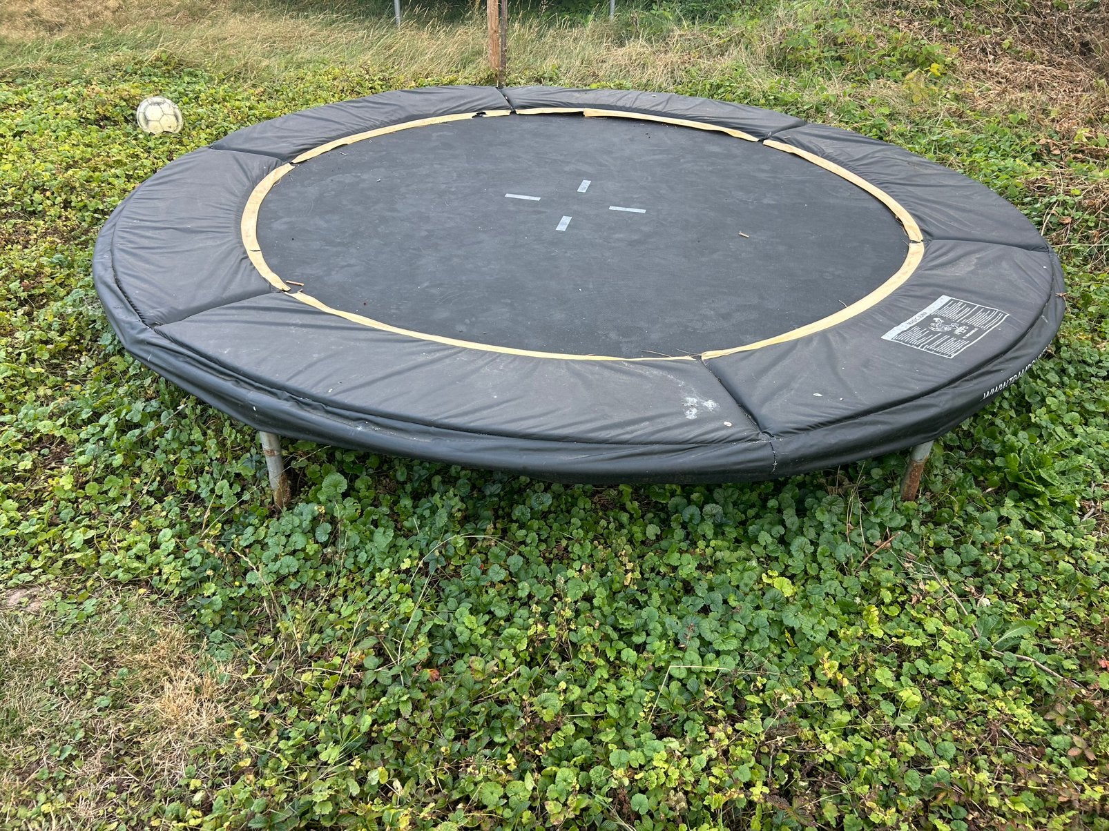 Gratis ingraaf trampoline, Ophalen, Gebruikt
