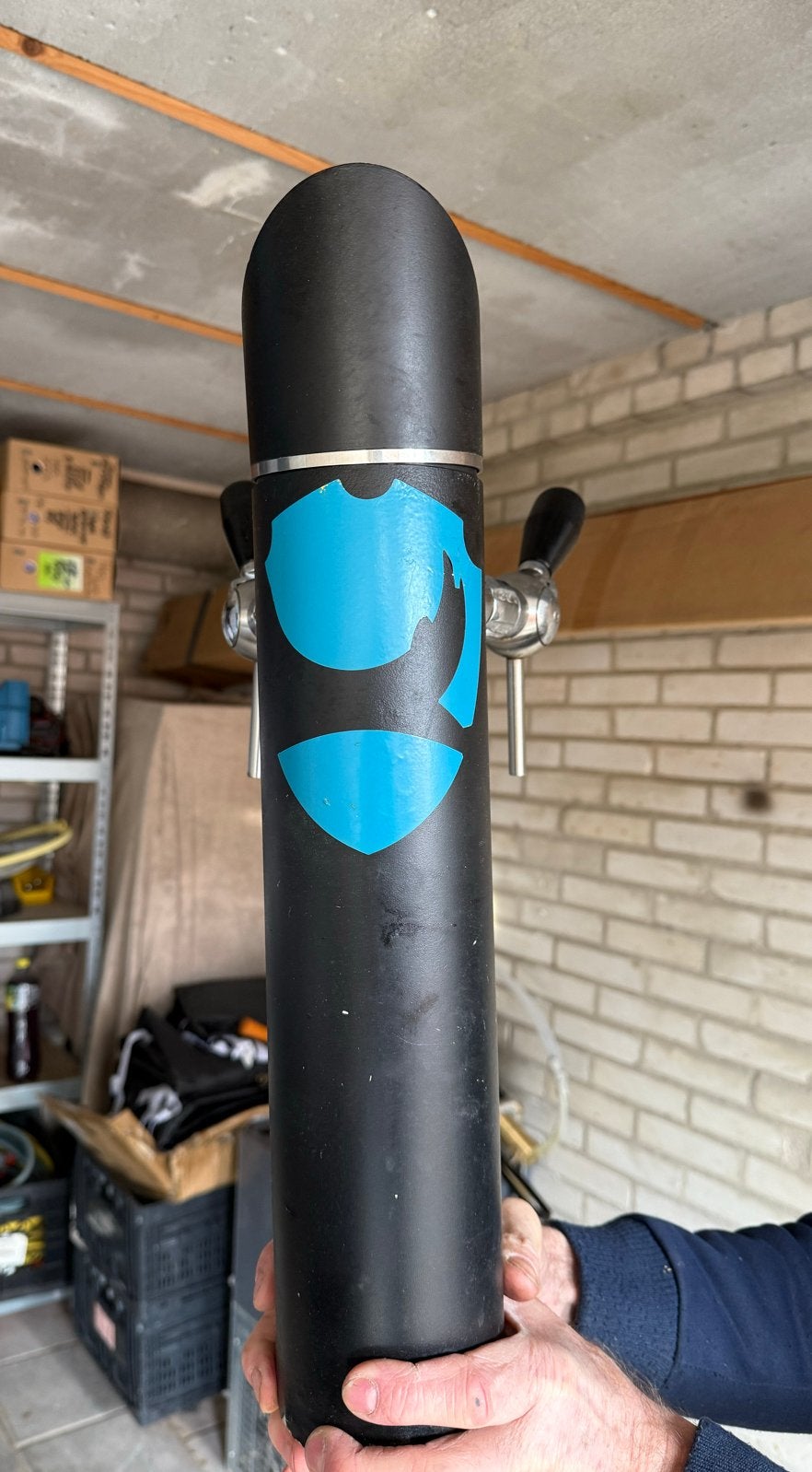 3 Tapzuilen en koeler 1x, Ophalen, Gebruikt