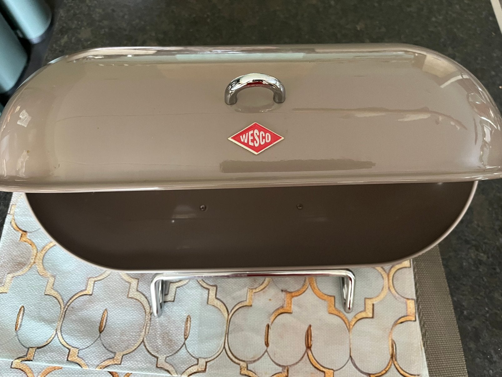 Wesco Breadboy broodtrommel Warm Grey – Retro design, Ophalen of Verzenden, Zo goed als nieuw